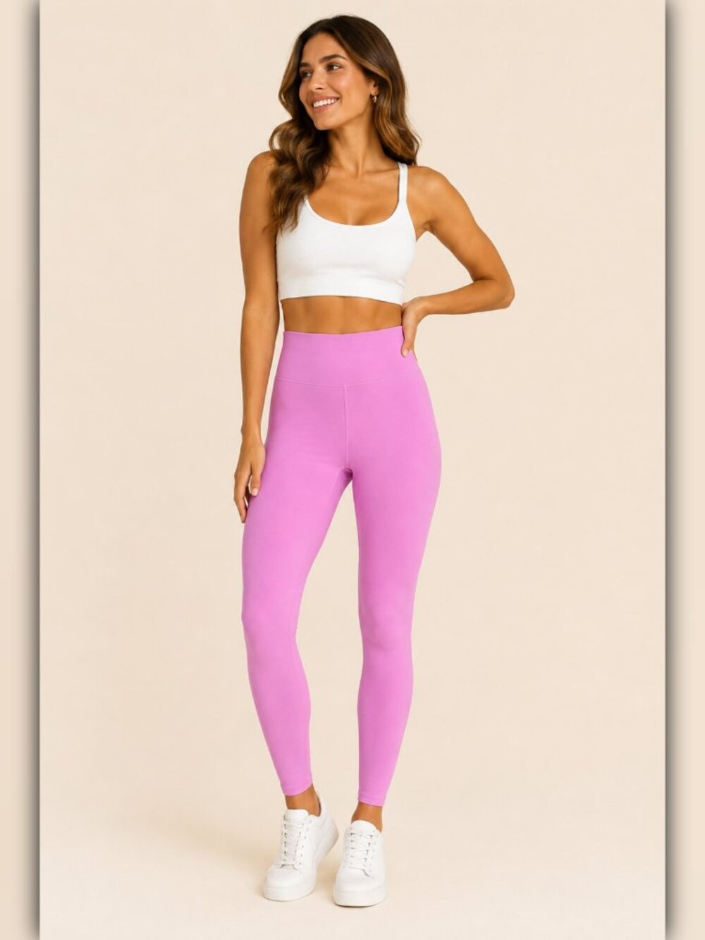 A260 • Pink High Rise Performance Leggings